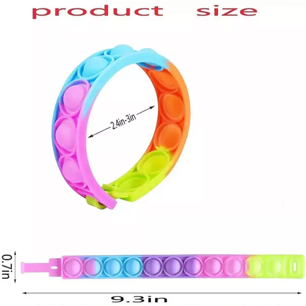 Pop Bracelet Fidget Toy Sensory Stress Relief Toys Set of 2